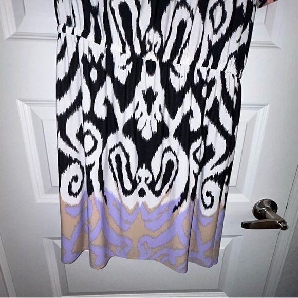 TIBI One Shoulder Mix Print Dress - Picture 6 of 13